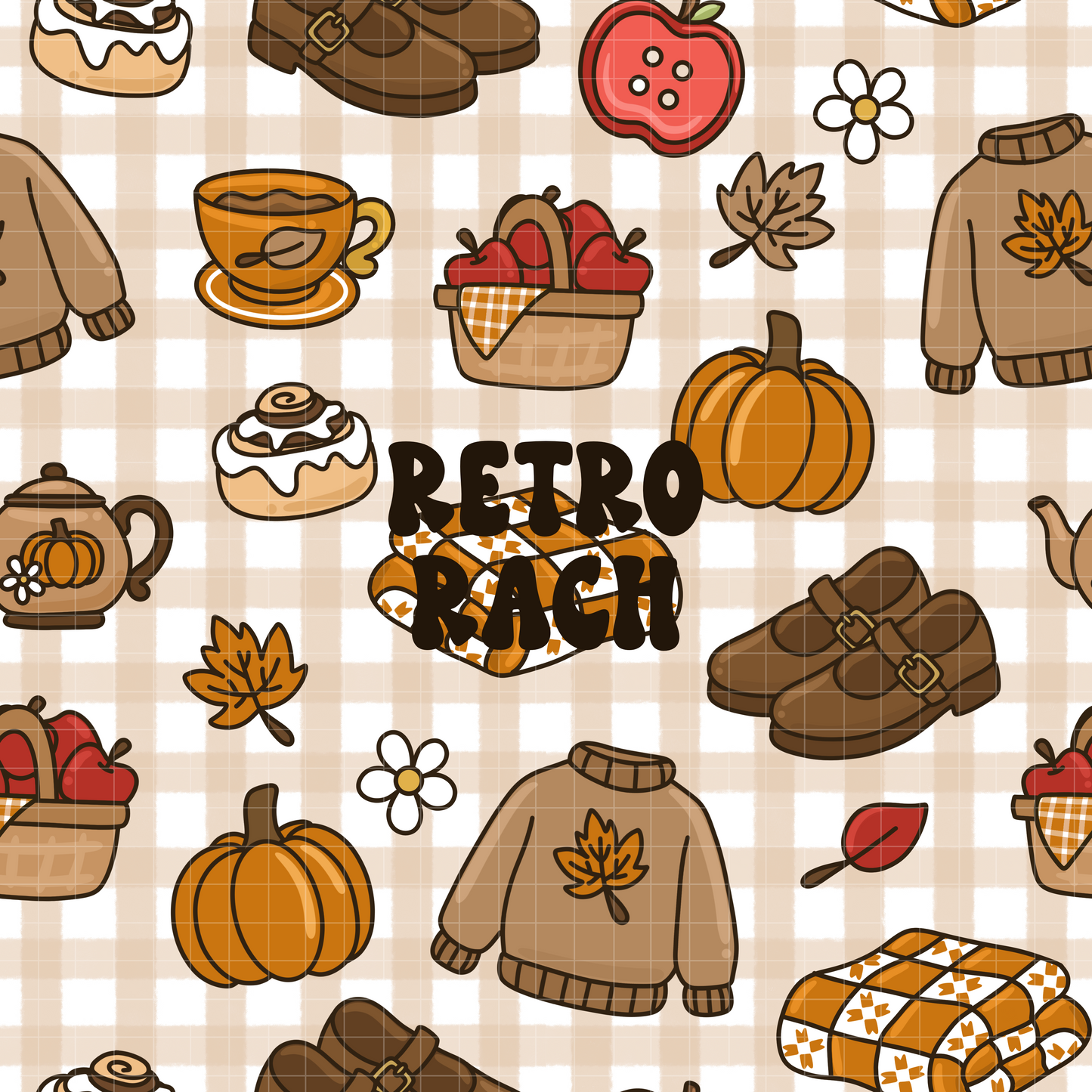 Cozy Autumn Seamless Pattern