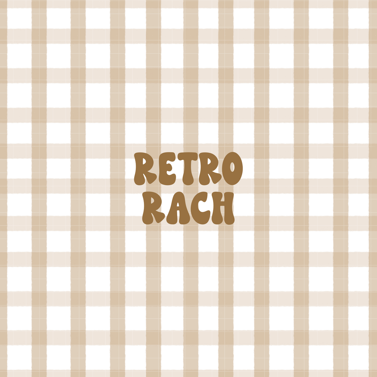 Tan Gingham Seamless Pattern