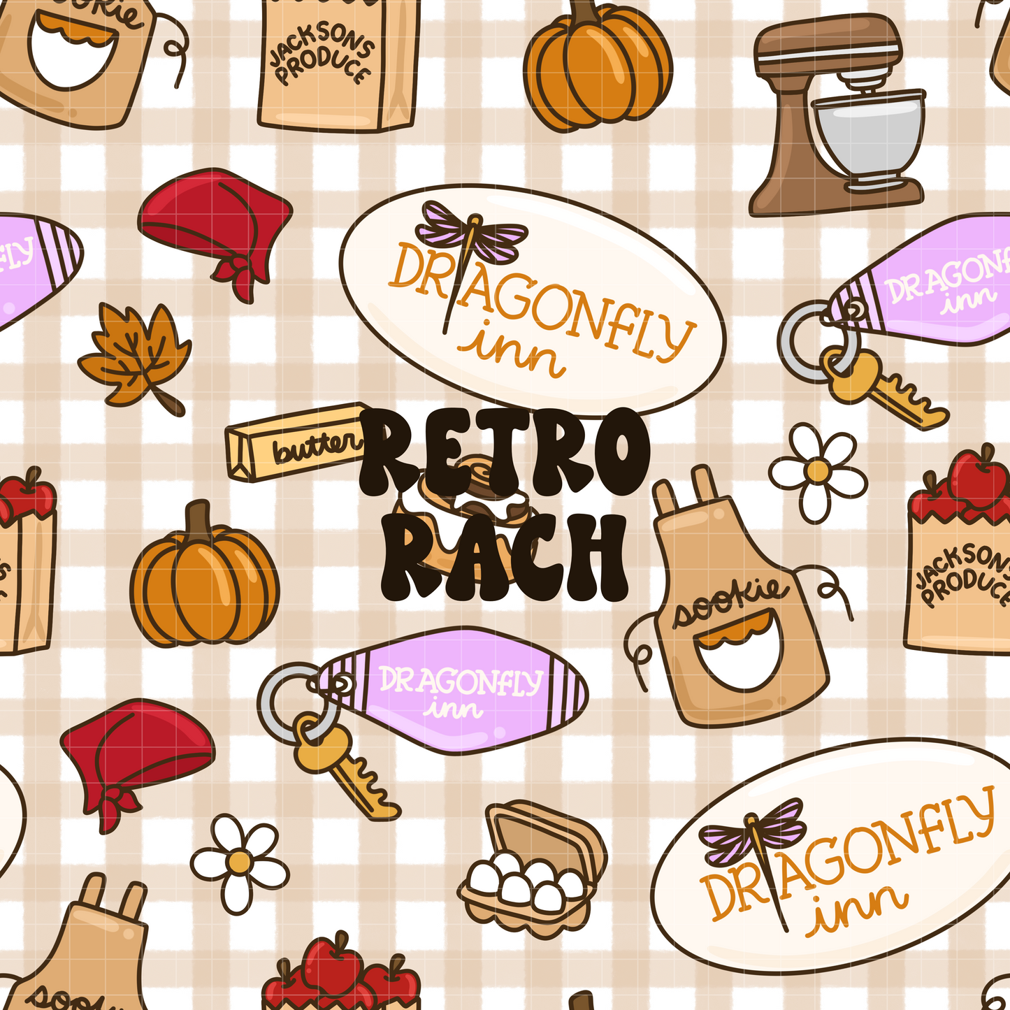 Sookie's Fall Bakery Seamless Pattern