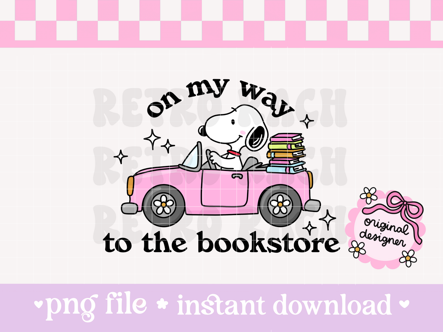 To The Bookstore Beagle PNG File