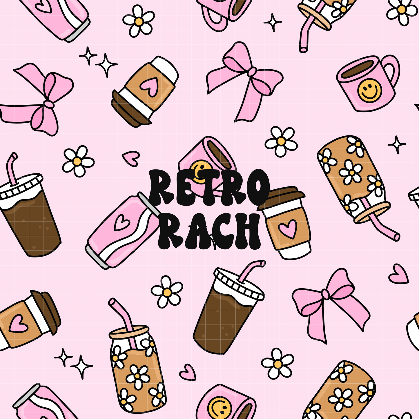 Beverages Seamless Pattern