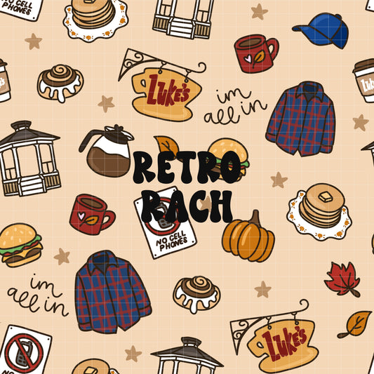 At The Diner Seamless Pattern