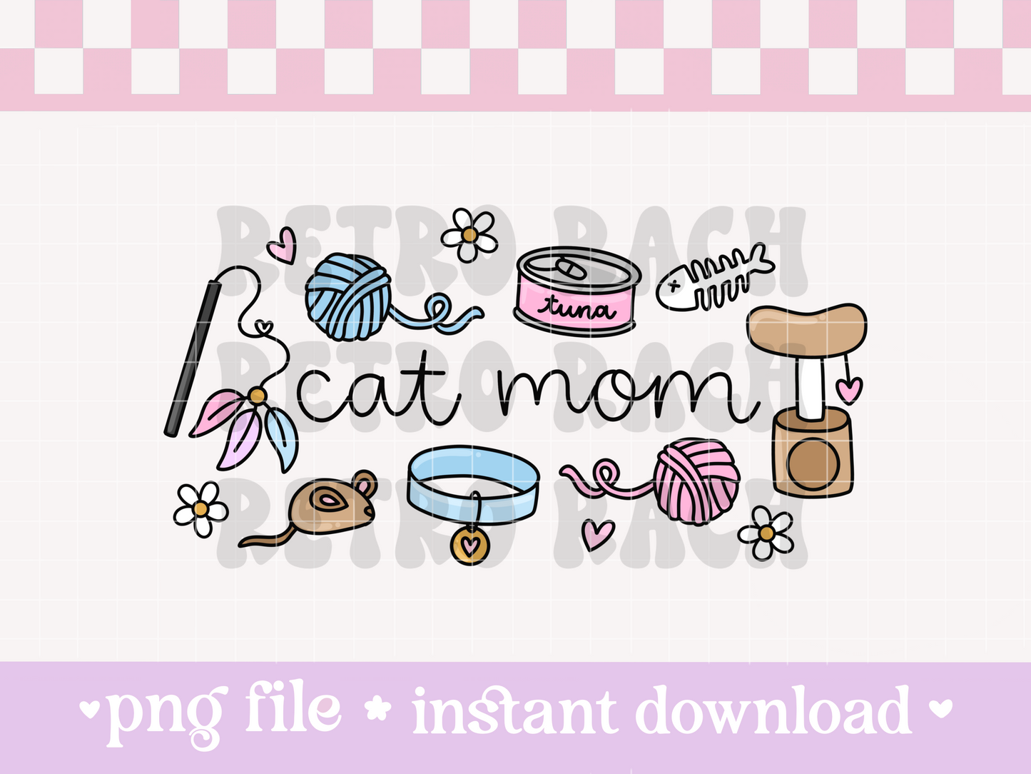 Cat Mom PNG File