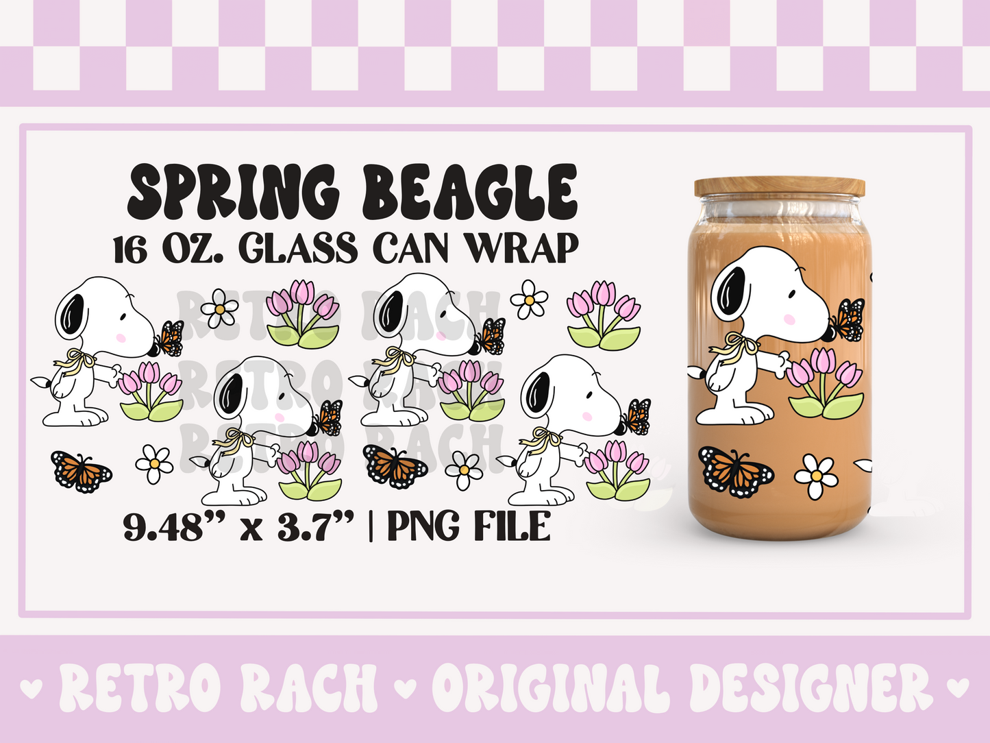 Spring Beagle Cup Wrap File