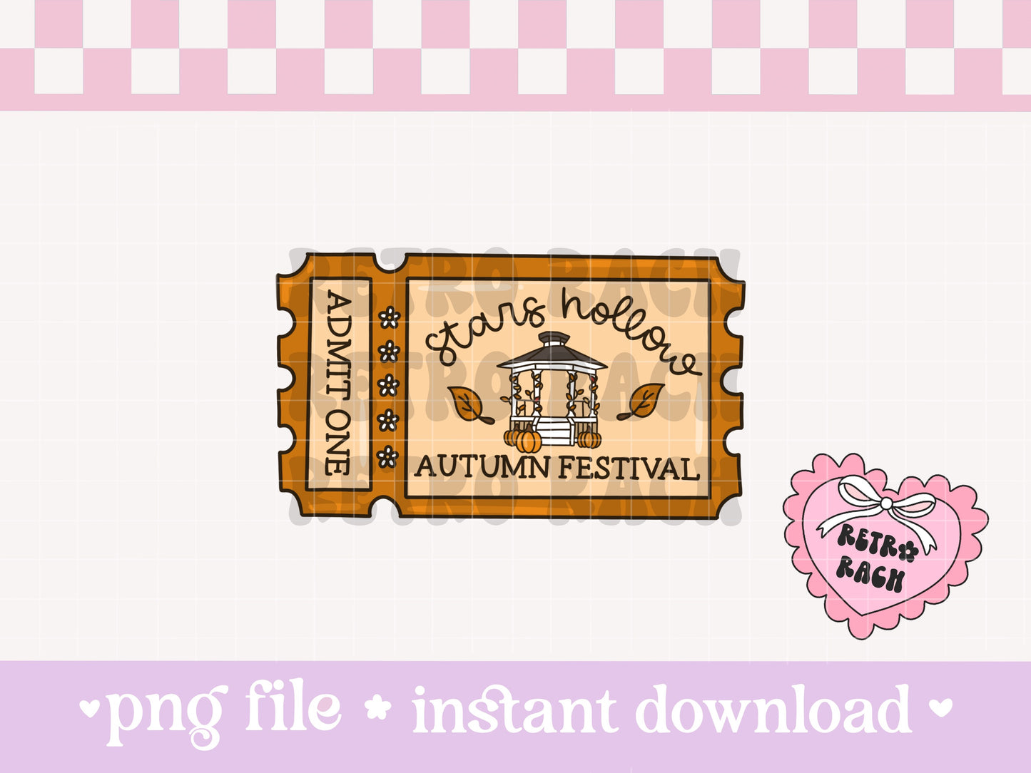 Autumn Festival Ticket PNG