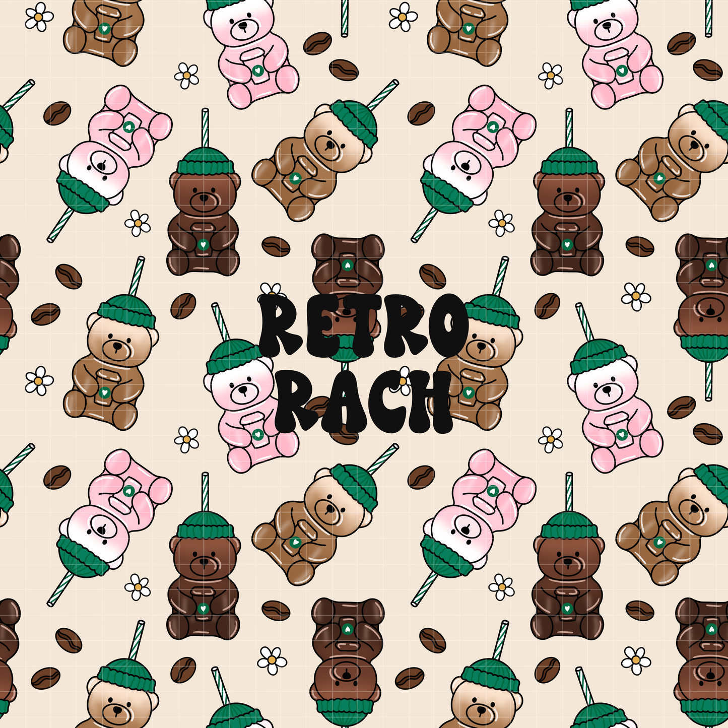 Teddy Bears Seamless Pattern