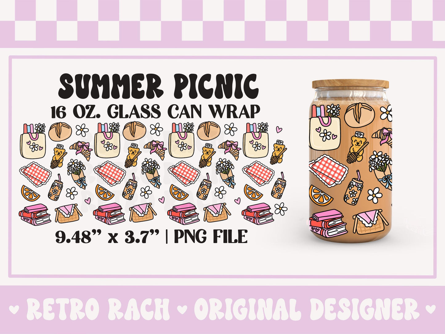Summer Picnic Cup Wrap File