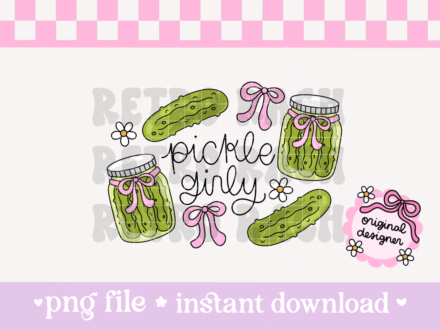 Pickle Girly PNG File