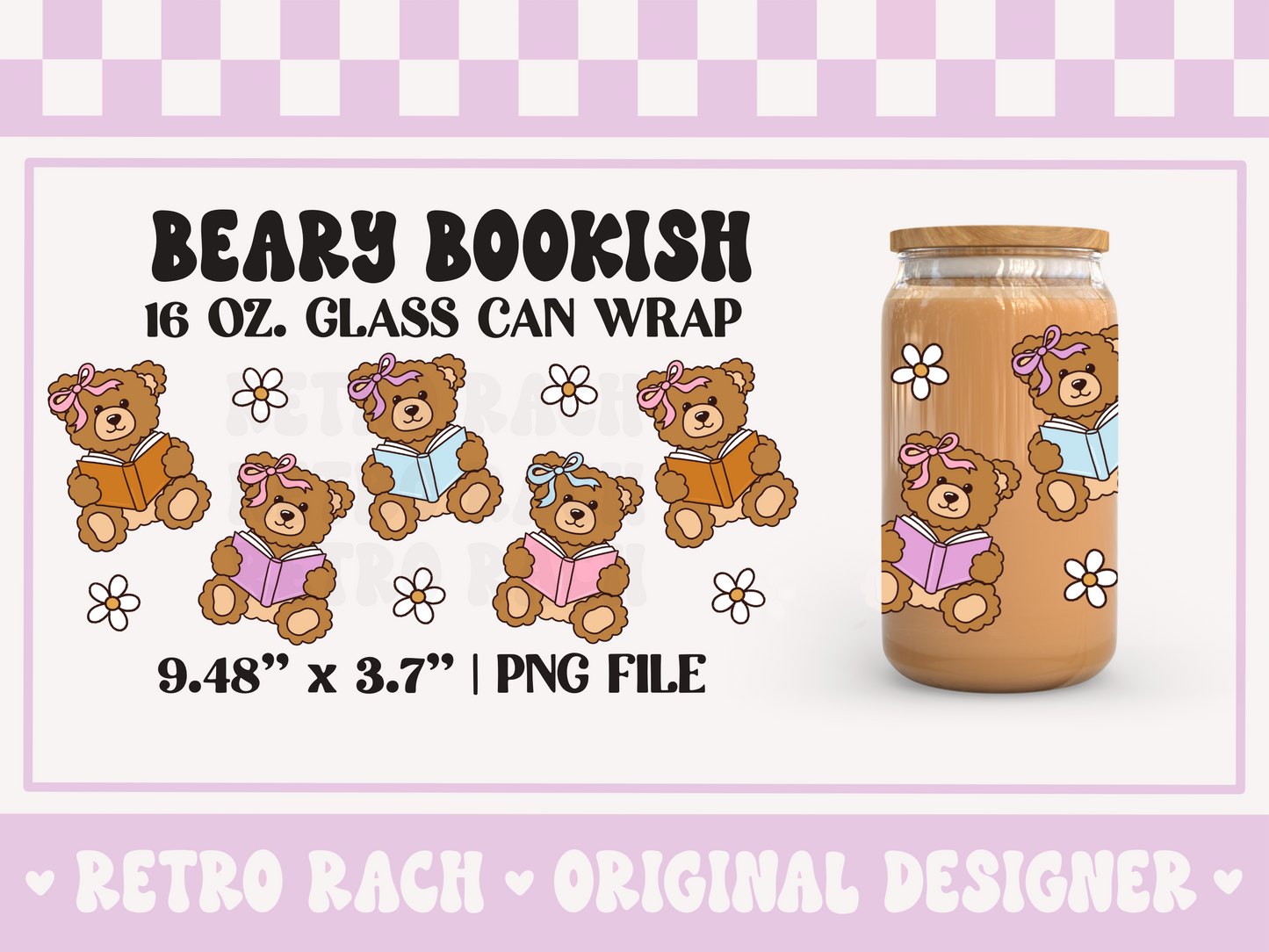 Beary Bookish Cup Wrap File