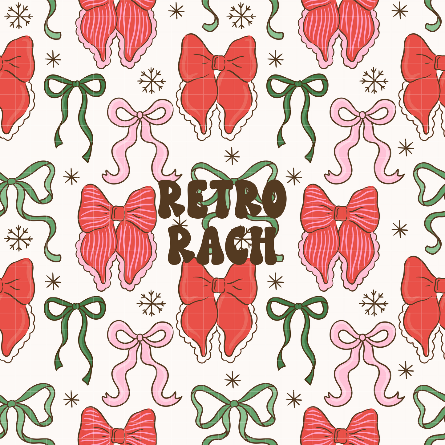 Festive Bows Seamless Pattern