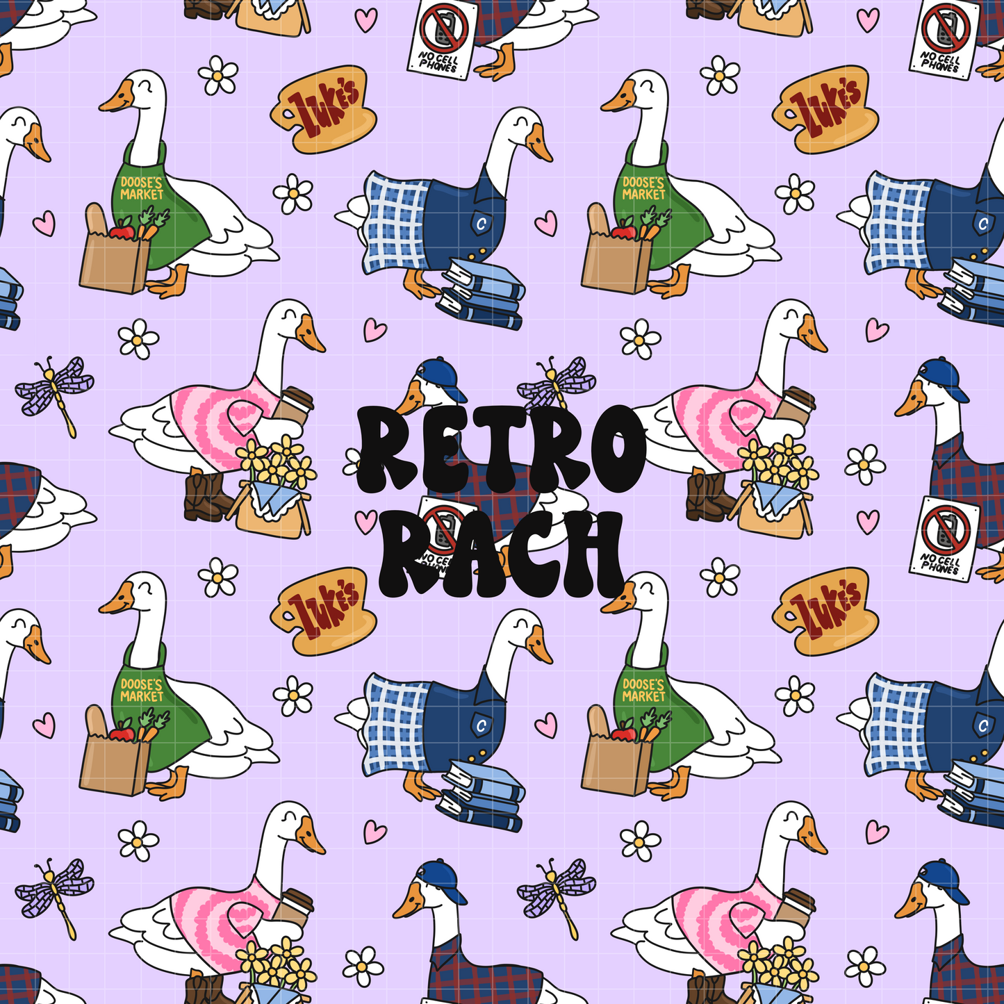 Geese Seamless Pattern