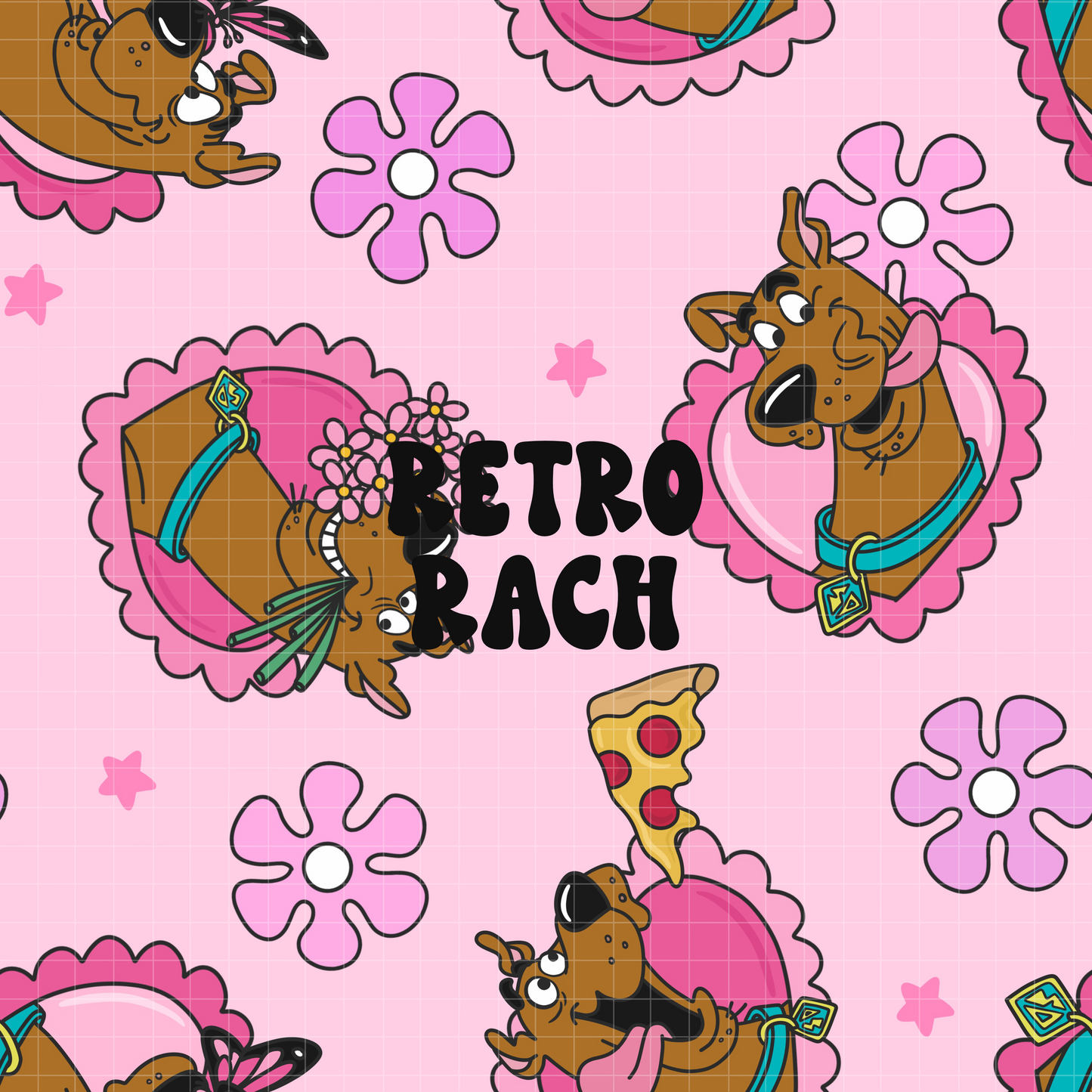 Valentine Dog Seamless Pattern