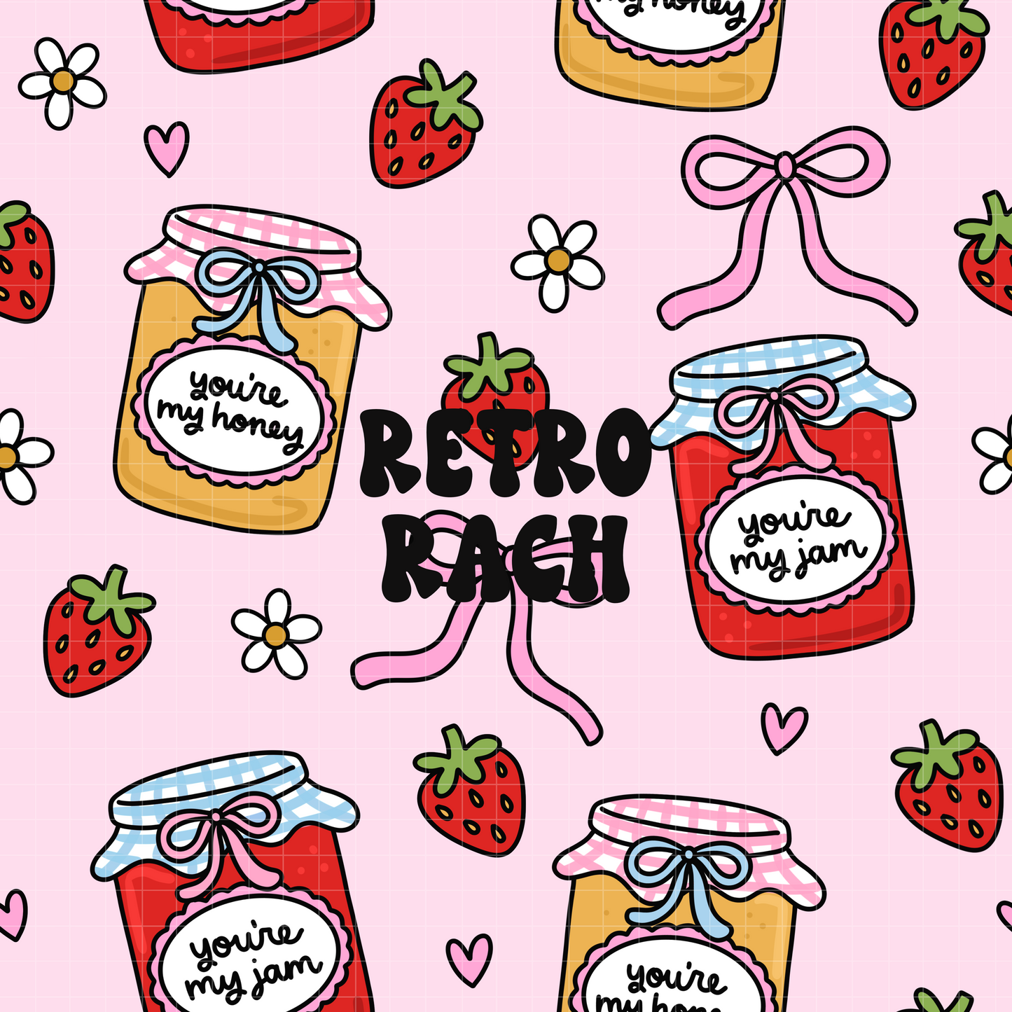 You're My Honey Seamless Pattern