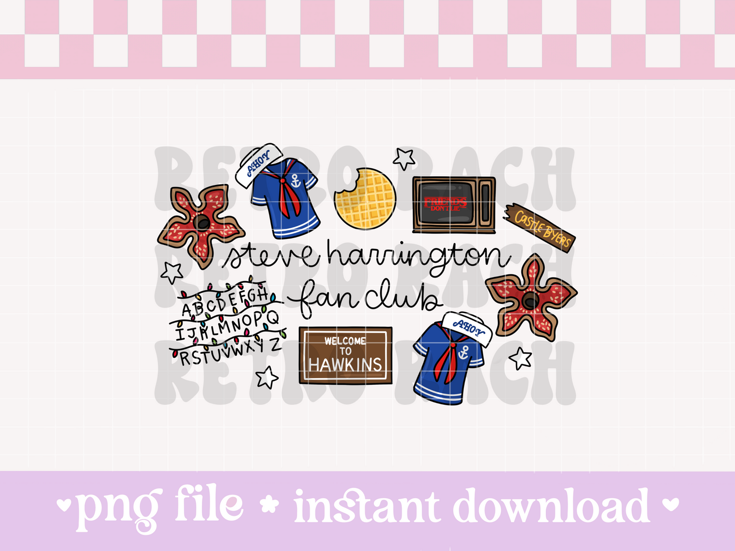 Steve’s Fan Club PNG File