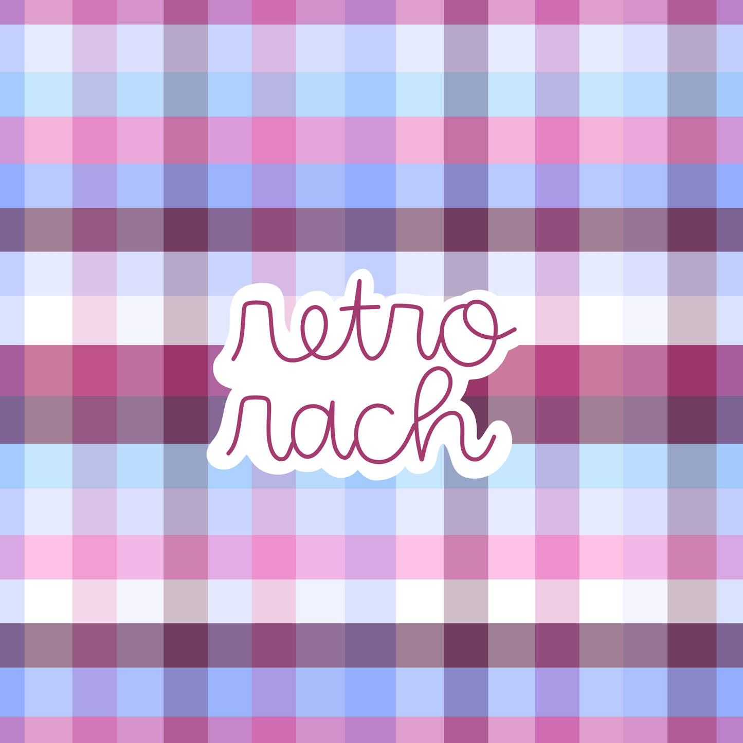 Plum Plaid Seamless Pattern
