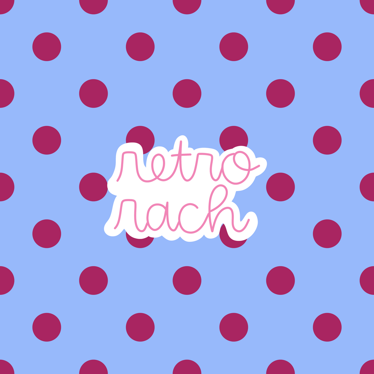 Plum & Periwinkle Polka Dots