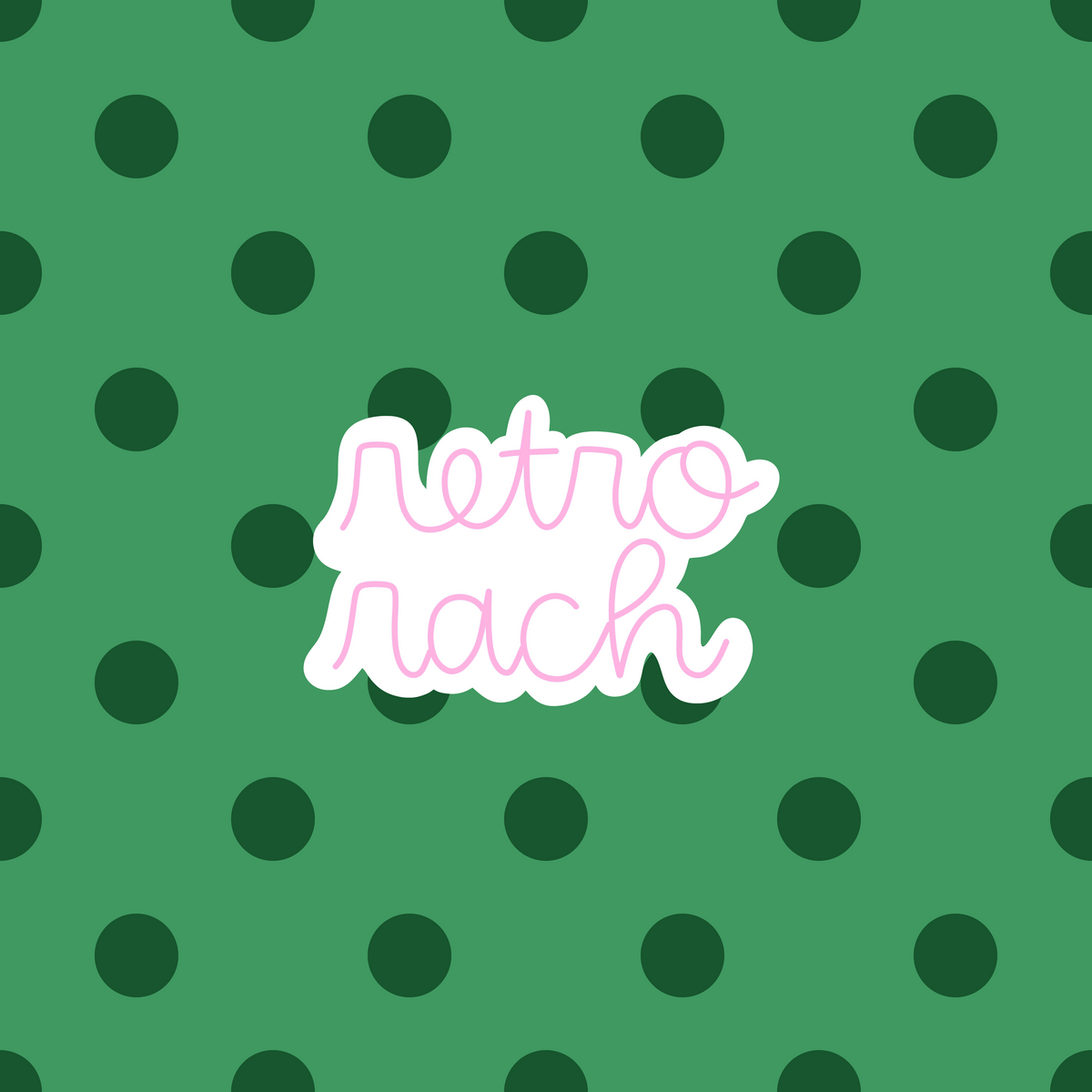Green Polka Dots Seamless Pattern