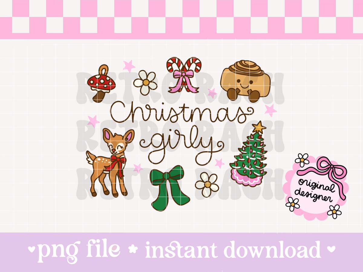 Christmas Girly PNG File