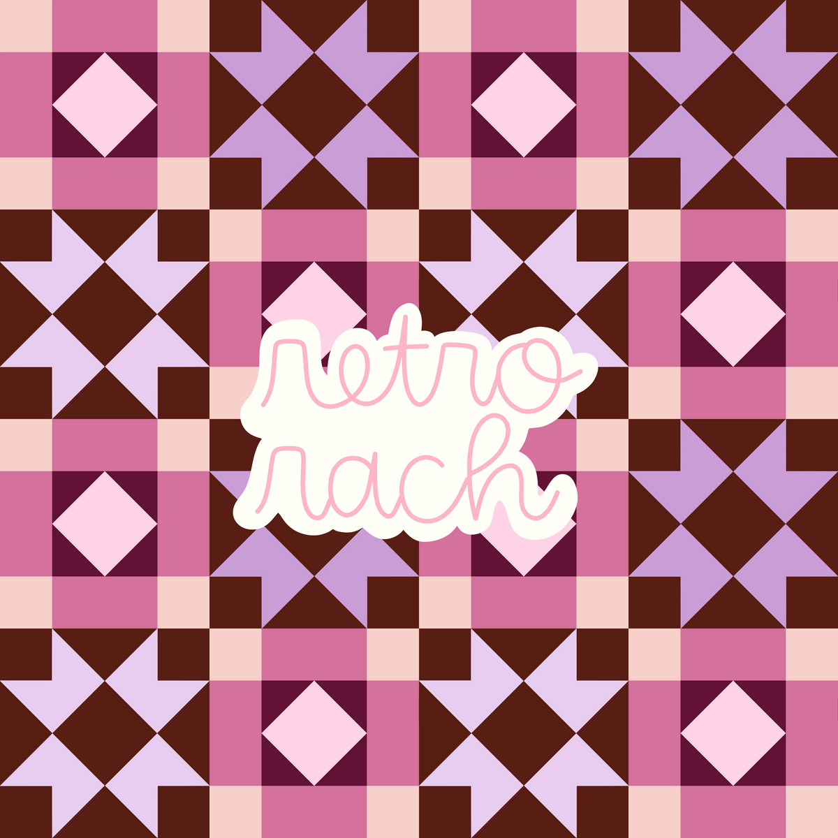 Plum Garden Quilt Seamless Pattern
