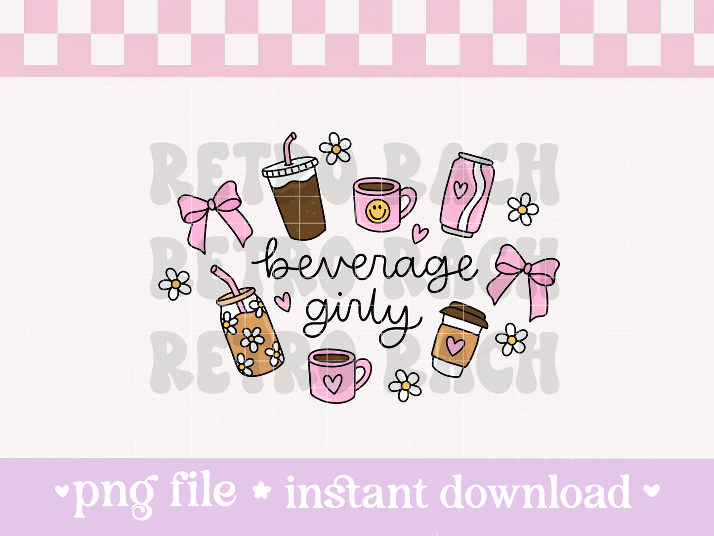 Beverage Girly PNG File
