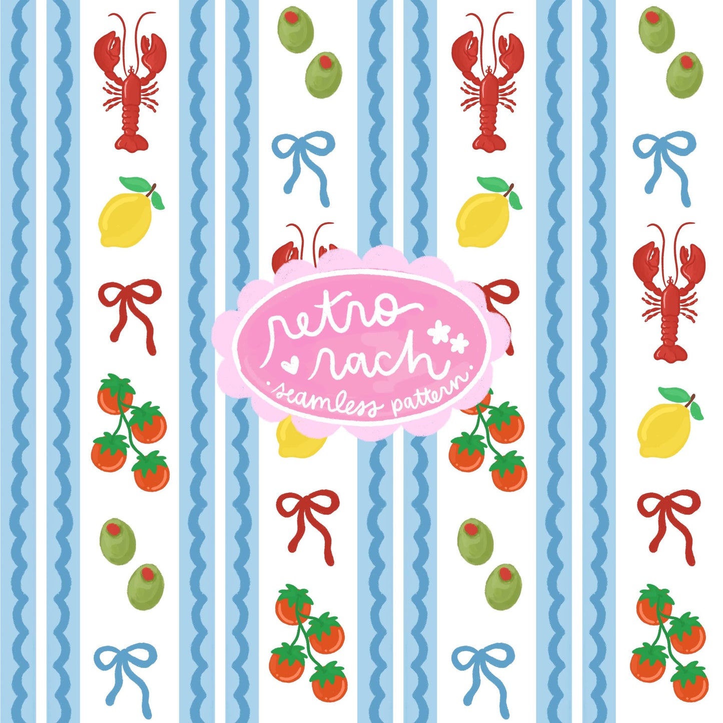 La Dolce Vita Seamless Pattern