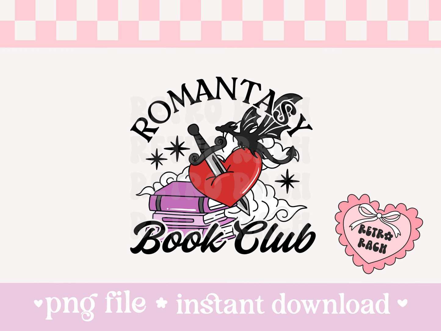 Romantasy Book Club PNG File