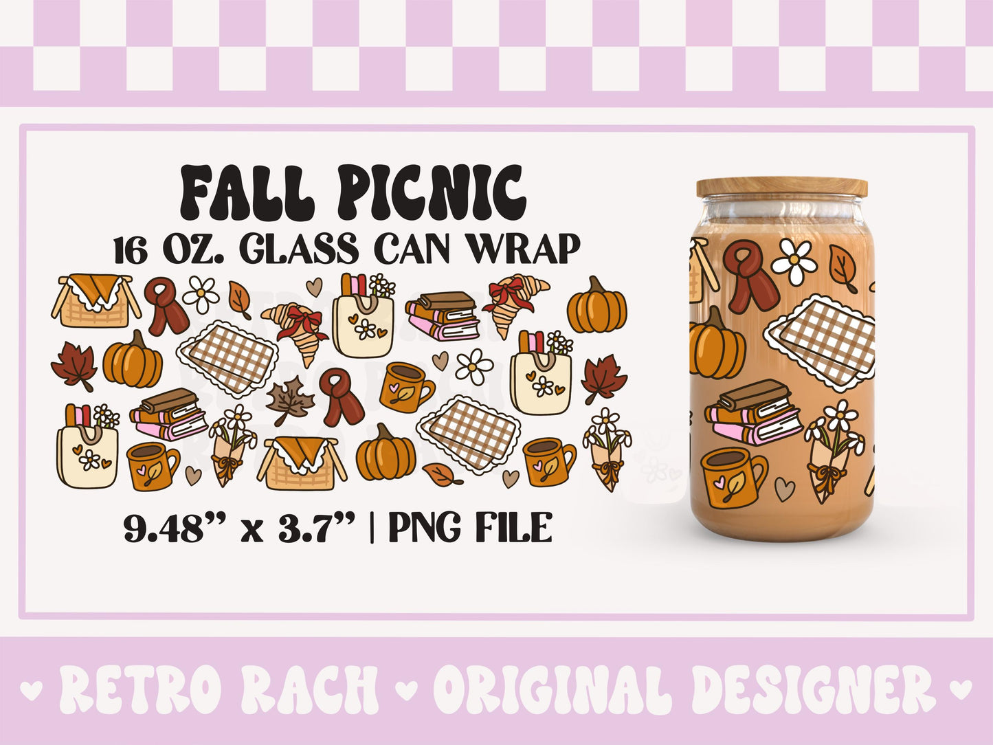 Fall Picnic Cup Wrap file