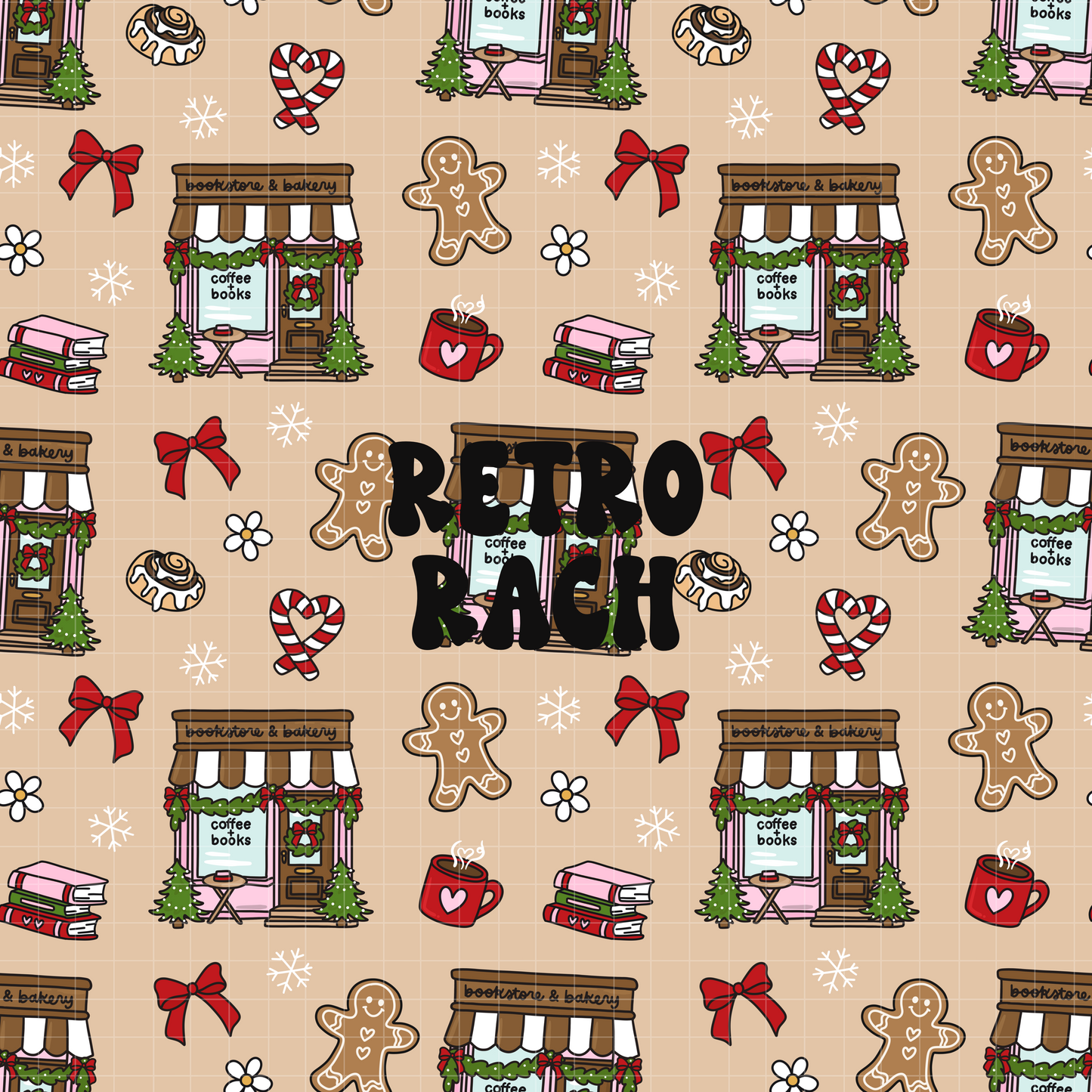 Christmas Bakery Seamless Pattern