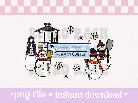 Snowman Contest PNG File