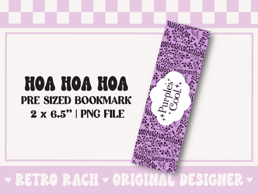 Purple’s Cool Bookmark PNG File