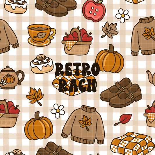 Cozy Autumn Seamless Pattern