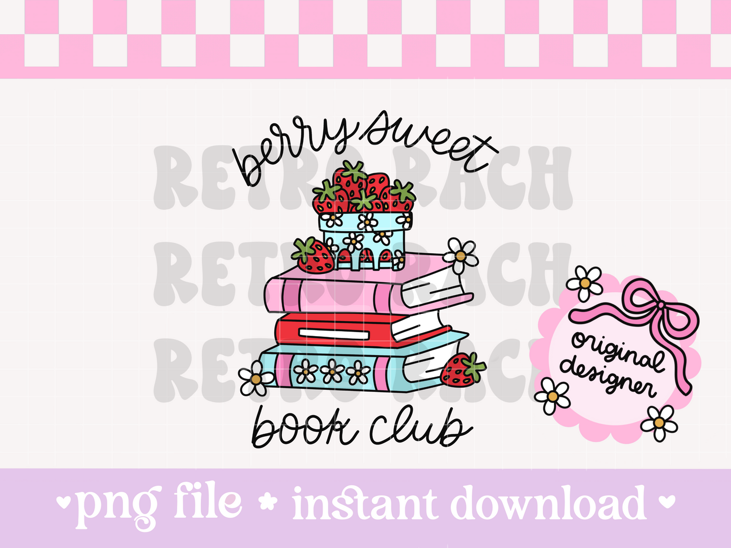 Berry Sweet Book Club PNG File