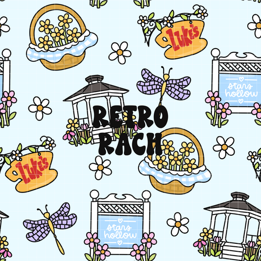 Summer In Stars Hollow Seamless Pattern