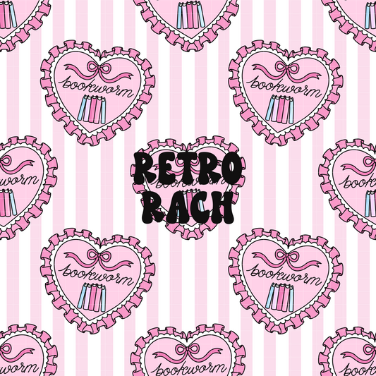 Bookworm Seamless Pattern