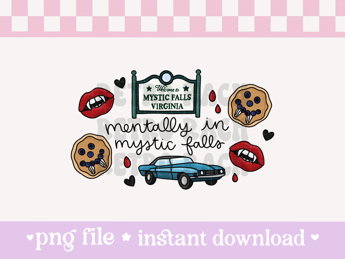 Mentally In Mystic Falls PNG File
