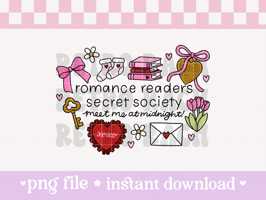 Romance Readers Secret Society PNG File