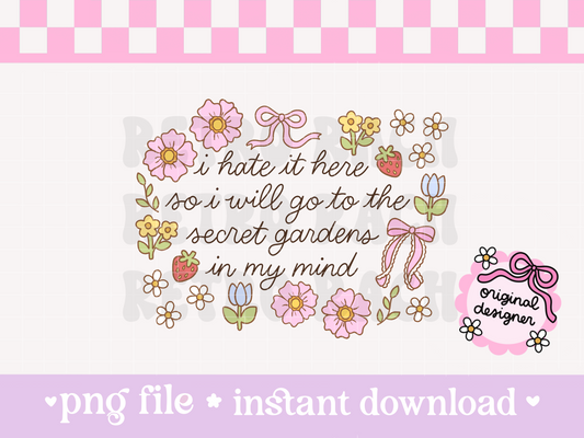 Secret Gardens PNG File