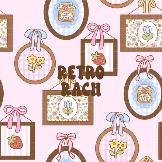 Cottage Frames Seamless Pattern