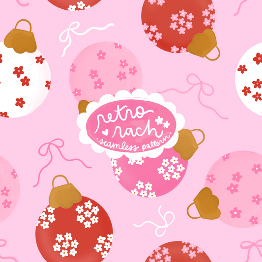 Coquette Ornaments Seamless Pattern