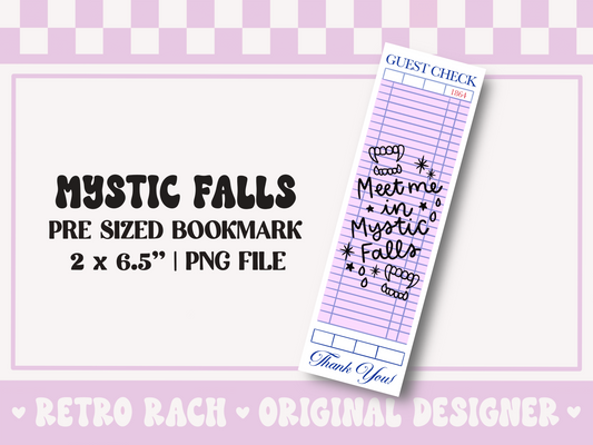 Guest Check Bookmark PNG File