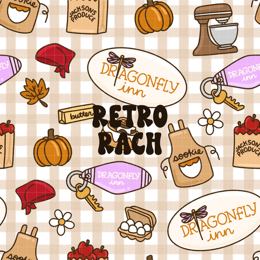 Sookie's Fall Bakery Seamless Pattern