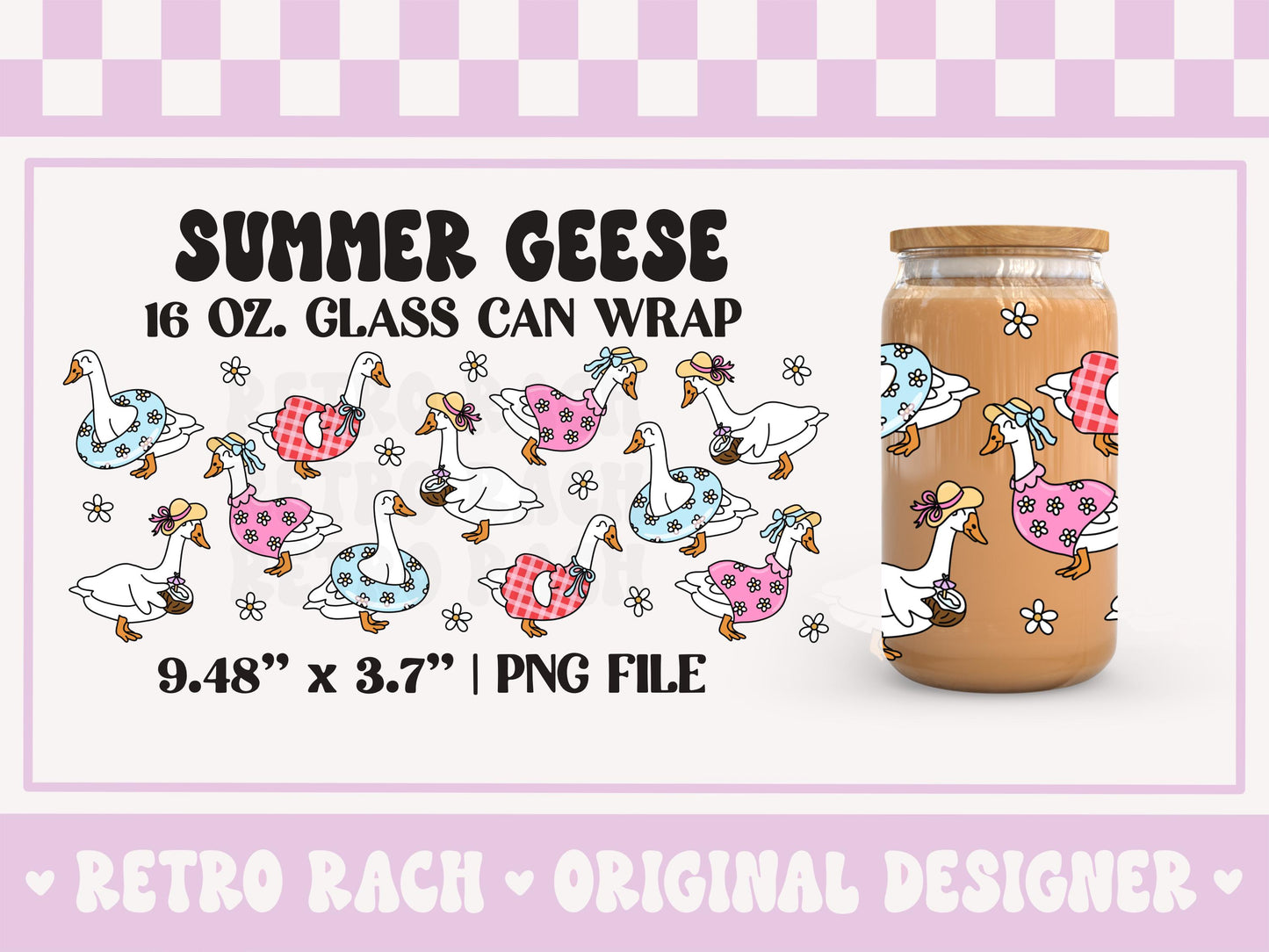 Summer Porch Goose Cup Wrap