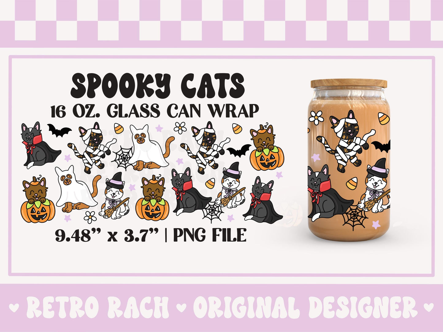 Spooky Cats Cup Wrap file