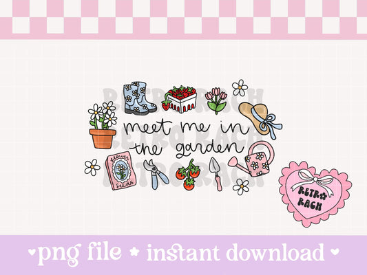 Meet Me in the Garden PNG File