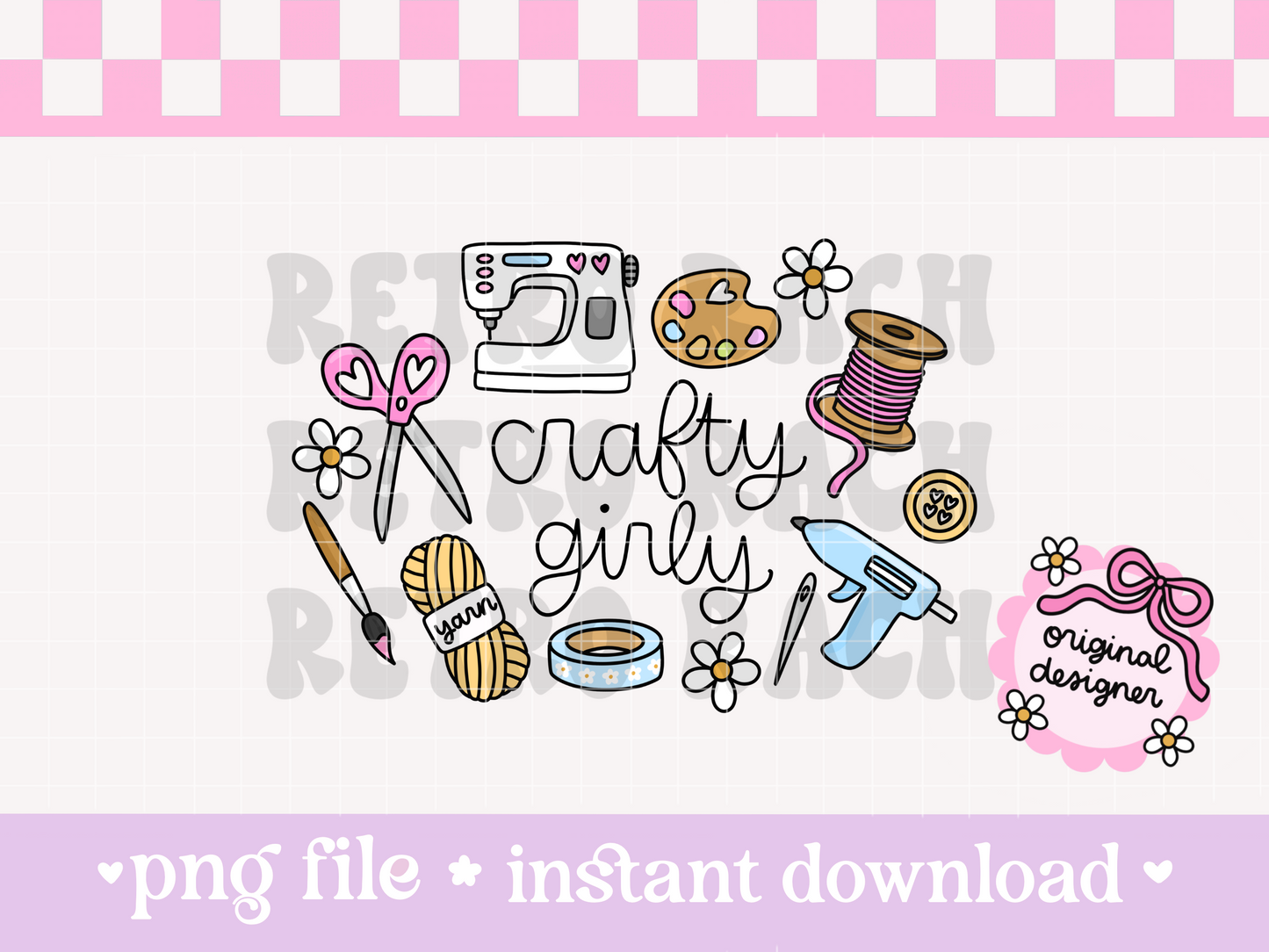 Crafty Girly PNG File