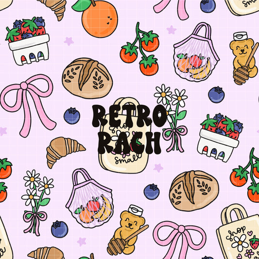 Farmer's Market Seamless Pattern