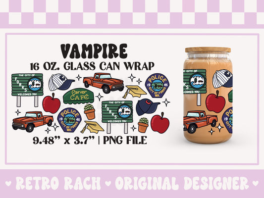 Vampire Icons Cup Wrap File