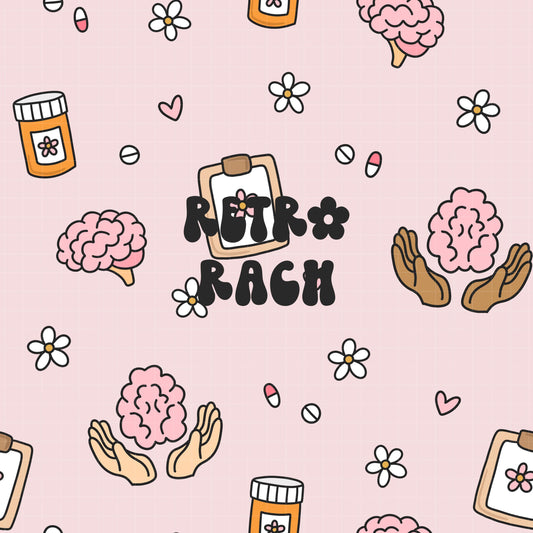 Mental Health Seamless Pattern