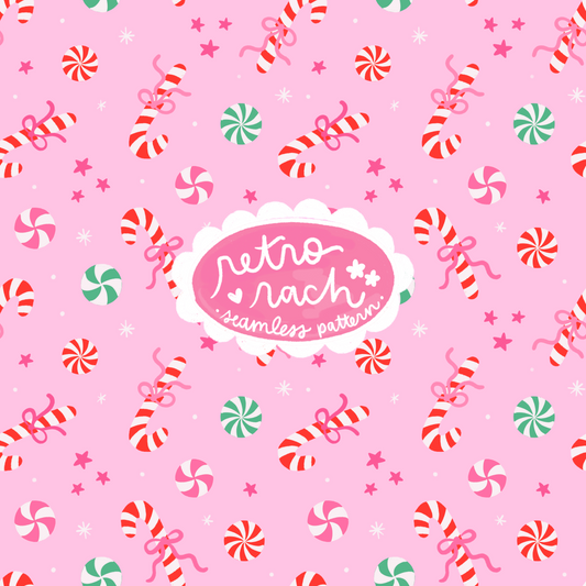 Christmas Candy Seamless Pattern
