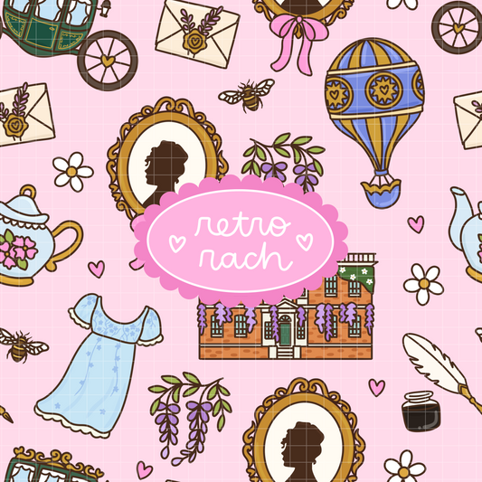 Regency Era Seamless Pattern